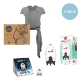 Newborn Essentials Bundle - Rockit Wooshh, Rocker & Izmi Essential Wrap