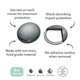 Fred Safety Adhesive Corner Protector (x8) - Dark Grey - Cheeky Rascals UK