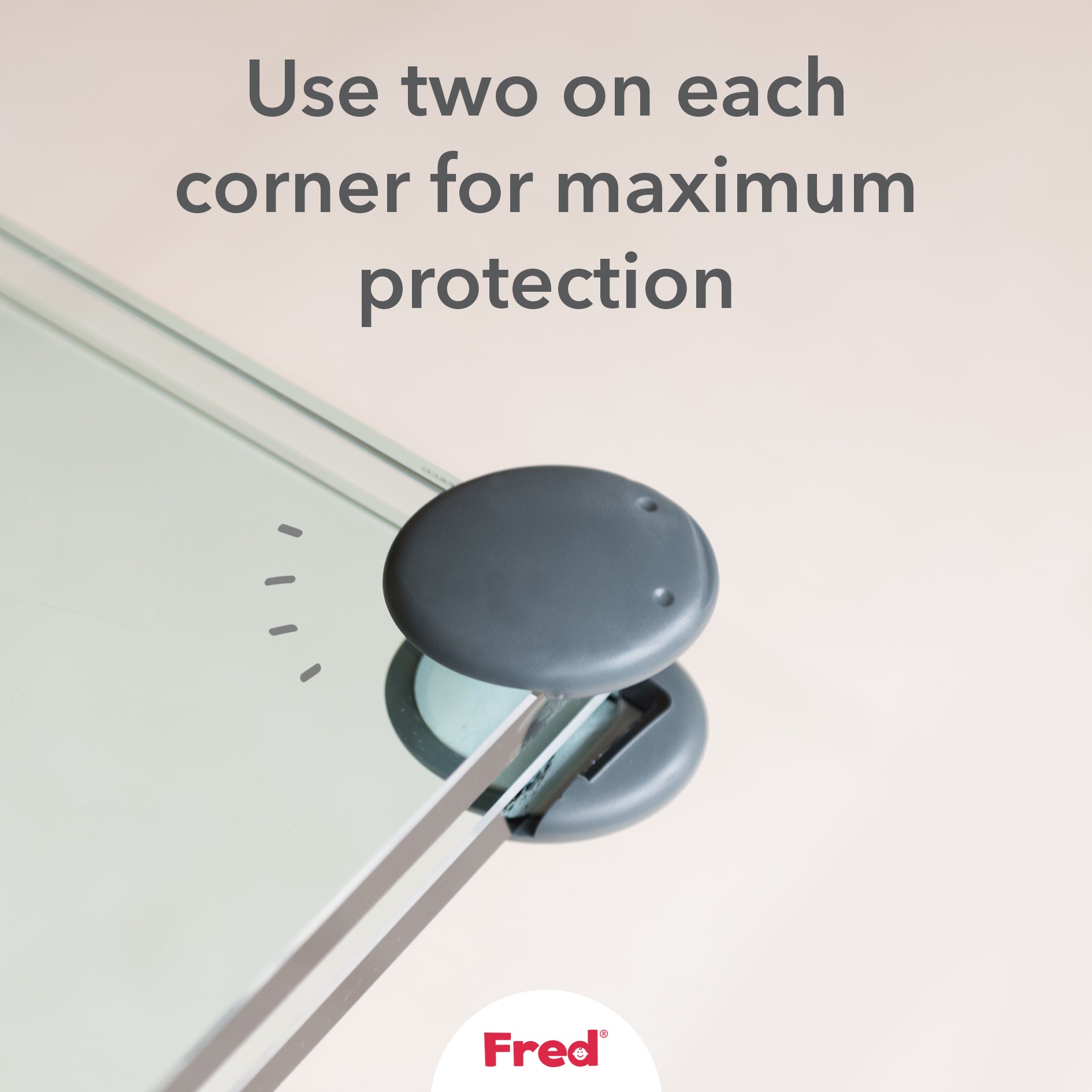 Fred Safety Adhesive Corner Protector (x8) - Dark Grey - Cheeky Rascals UK