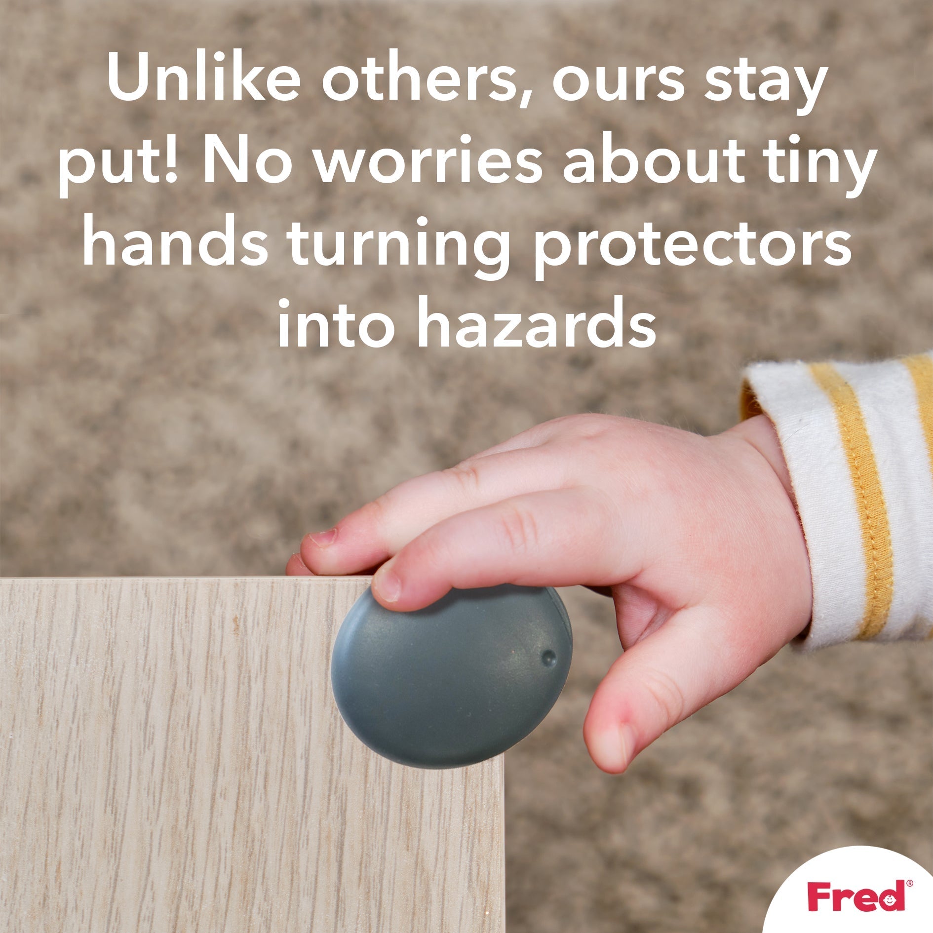 Fred Safety Adhesive Corner Protector (x8) - Dark Grey - Cheeky Rascals UK