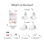 Fred Safety Invisible Magnet Lock (x2) - Pure White - Cheeky Rascals UK