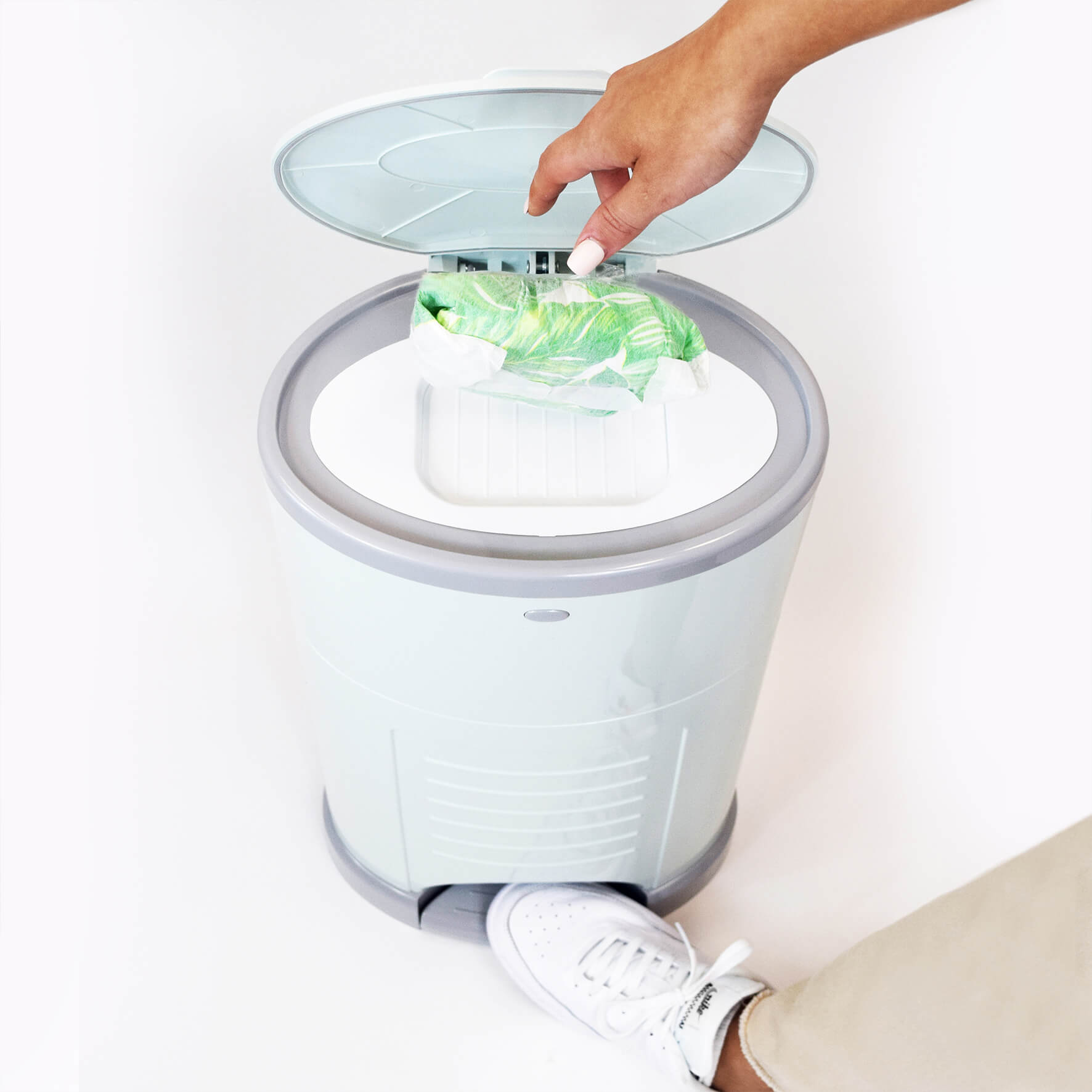 Korbell Nappy Bin - Pure White - Cheeky Rascals UK