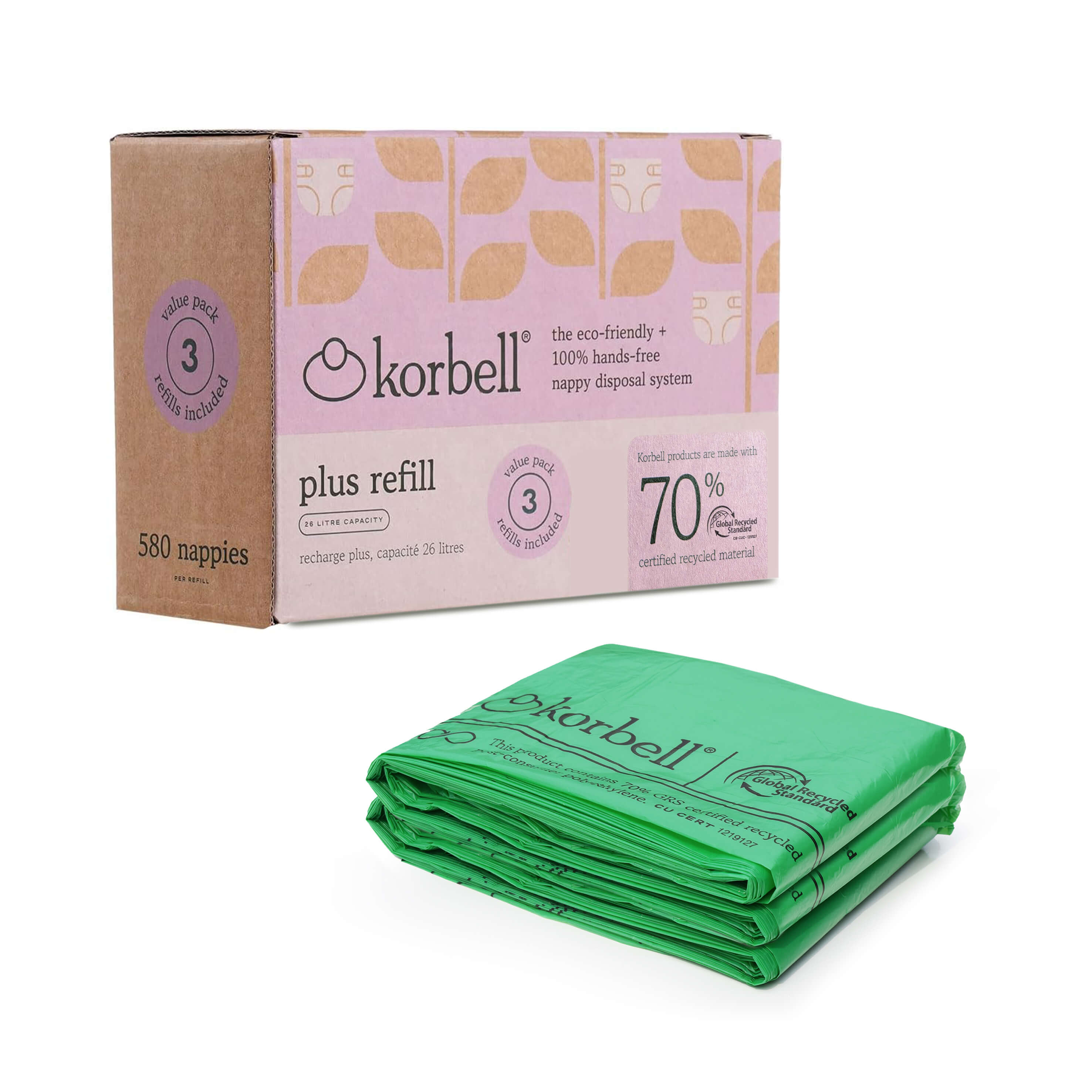 Korbell Bin Liner / 3 Pack Refill
