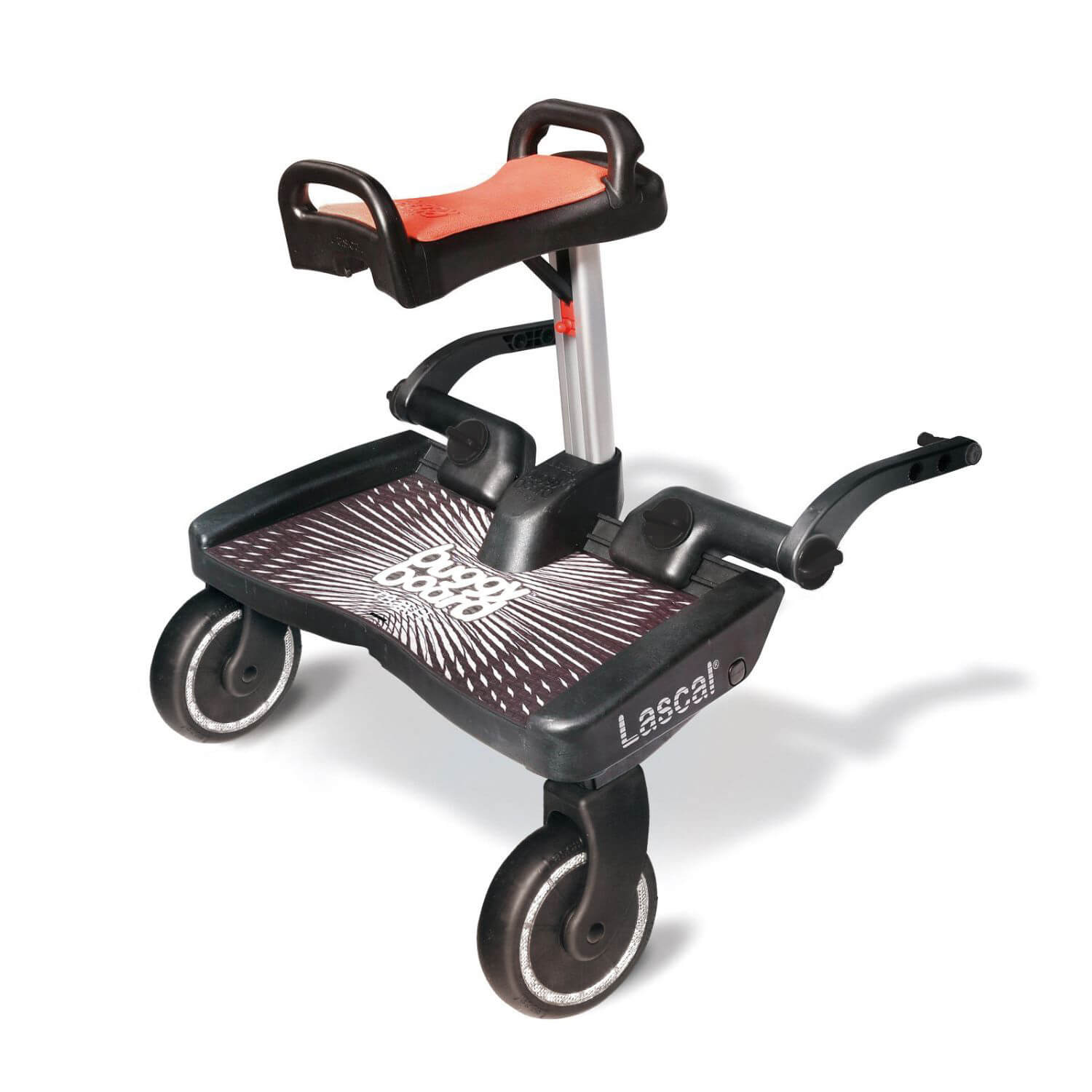 Lascal BuggyBoard® Maxi Plus - Black with Red Saddle - Cheeky Rascals UK