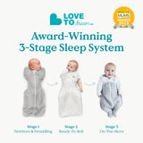Love To Dream Stage 1 Swaddle Up™ Cotton All Seasons - White - Cheeky Rascals UK