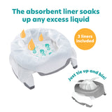Potette® Plus 2-in-1 Value Bundle (inc Reusable Liner) - Grey & Pink