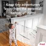Fred Safety Screw Fit Clear-View Stairgate - Cheeky Rascals UK