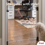 Fred Safety Screw Fit Clear-View Stairgate - Cheeky Rascals UK