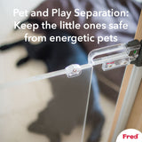 Fred Safety Screw Fit Clear-View Stairgate - Cheeky Rascals UK