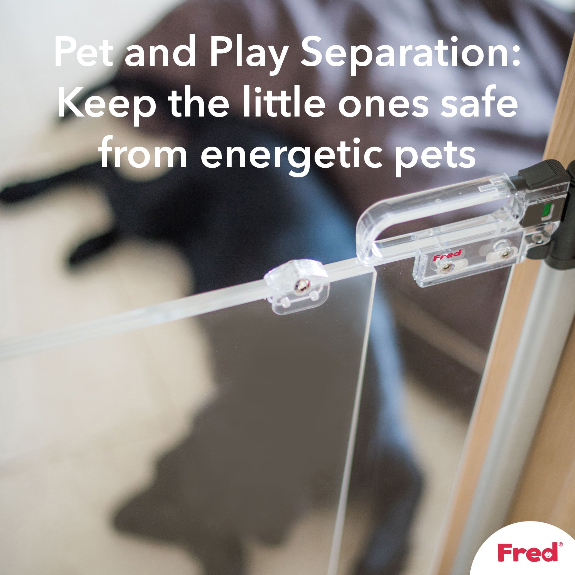 Fred Safety Screw Fit Clear-View Stairgate - Cheeky Rascals UK