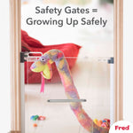 Fred Safety Screw Fit Clear-View Stairgate - Cheeky Rascals UK