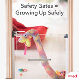 Fred Safety Screw Fit Clear-View Stairgate - Cheeky Rascals UK