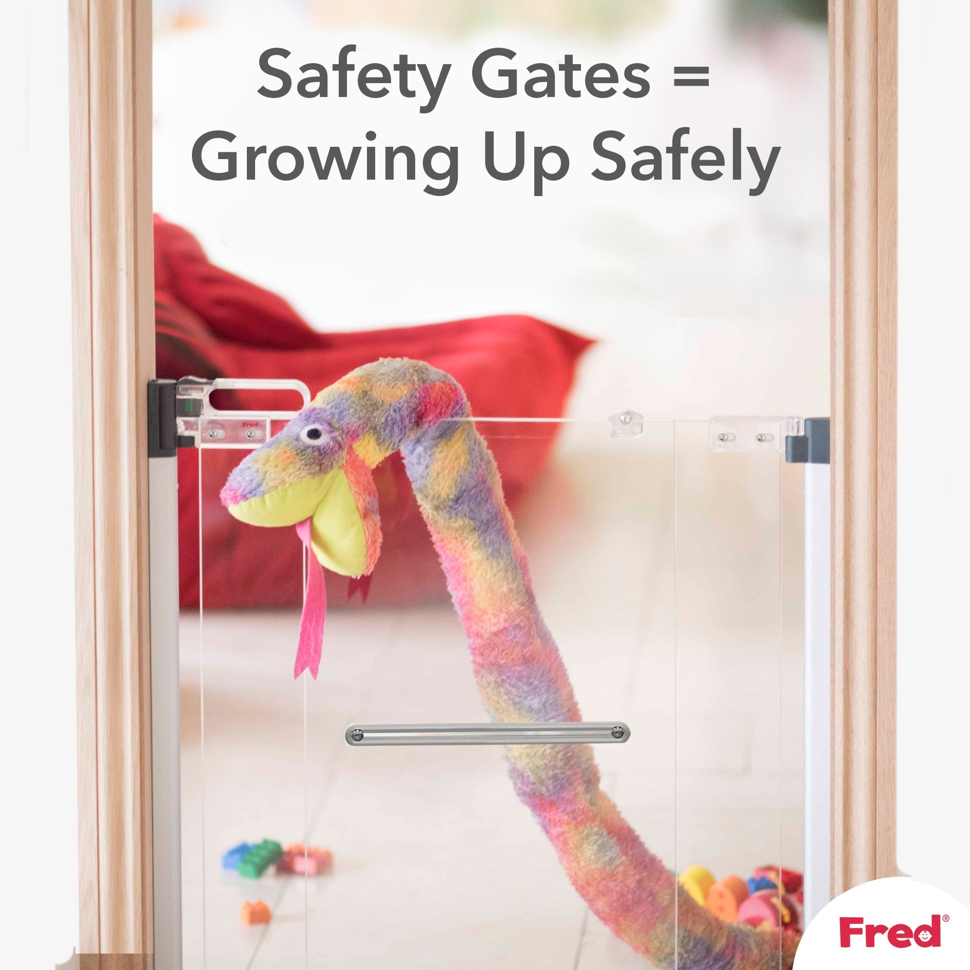 Fred Safety Screw Fit Clear-View Stairgate - Cheeky Rascals UK