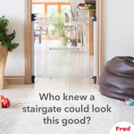 Fred Safety Screw Fit Clear-View Stairgate - Cheeky Rascals UK