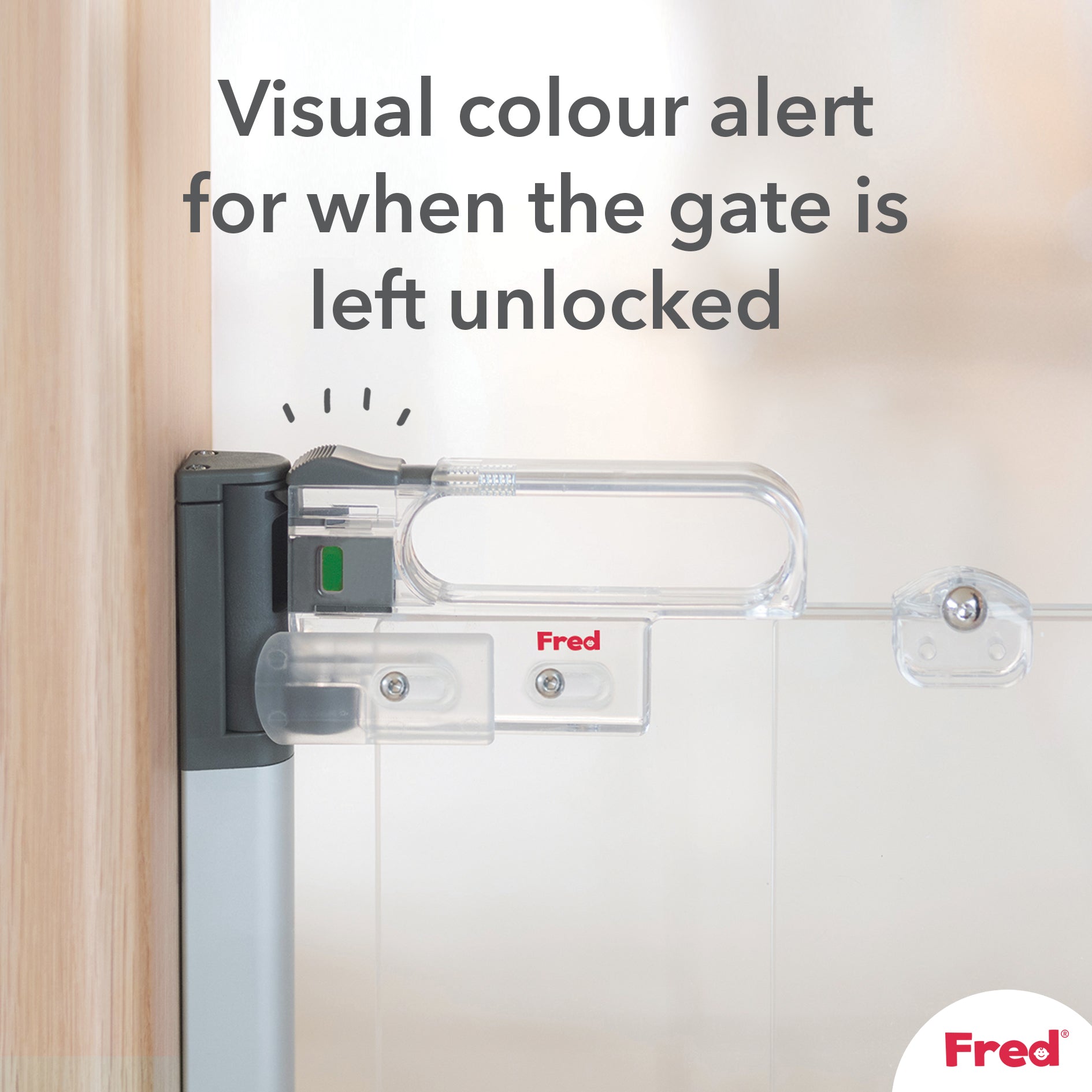 Fred Safety Screw Fit Clear-View Stairgate - Cheeky Rascals UK