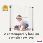 Fred Safety Screw Fit Clear-View Stairgate - Cheeky Rascals UK