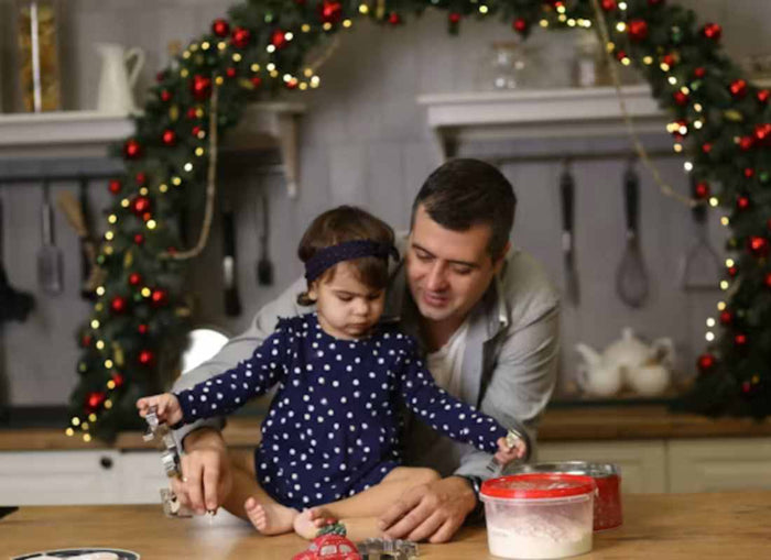 Dad and baby