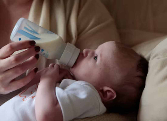 baby drinking