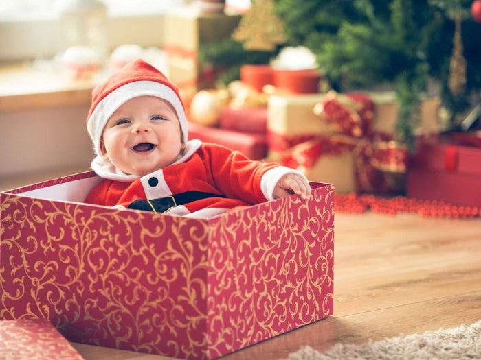 Baby in a present