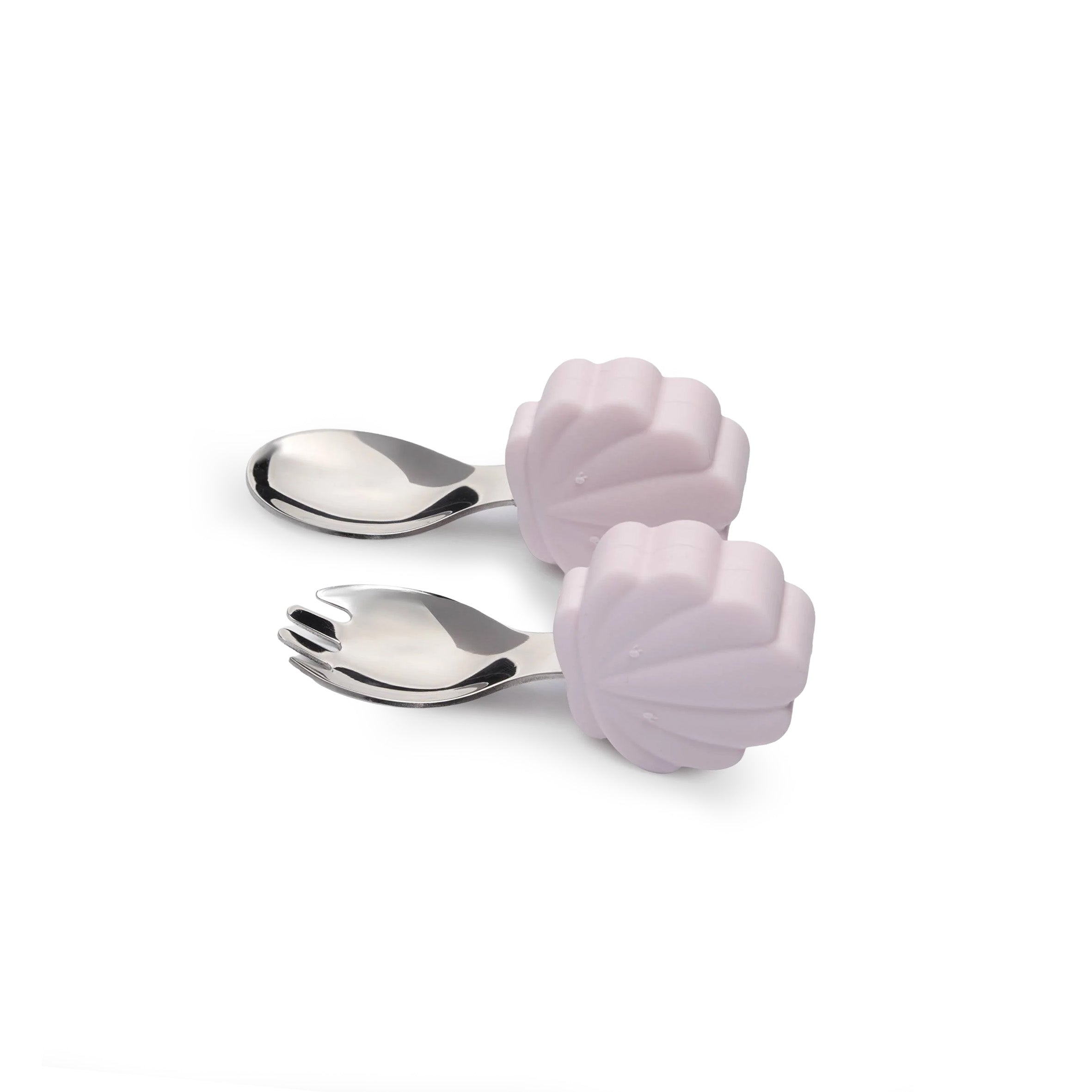 Skylar Shell Learning Utensils on a white background