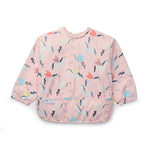Unicorn Ballet Long Sleeve Bib on a white background