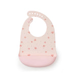 Sea Shells Silicone bib on a white background