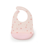 Sea Shells Silicone bib on a white background