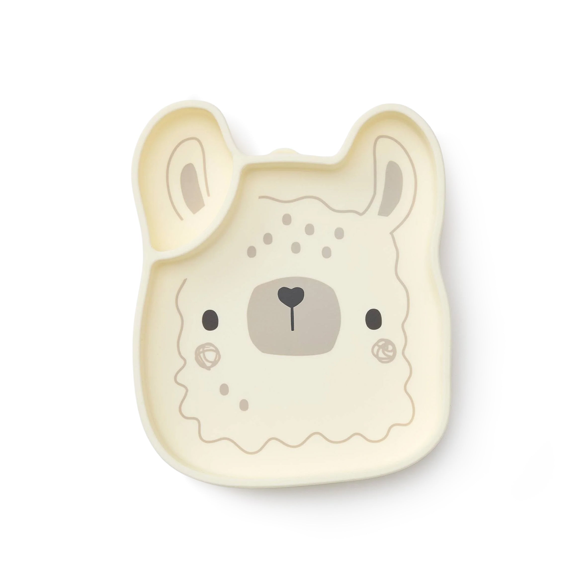 Lane Llama snack plate on a white background