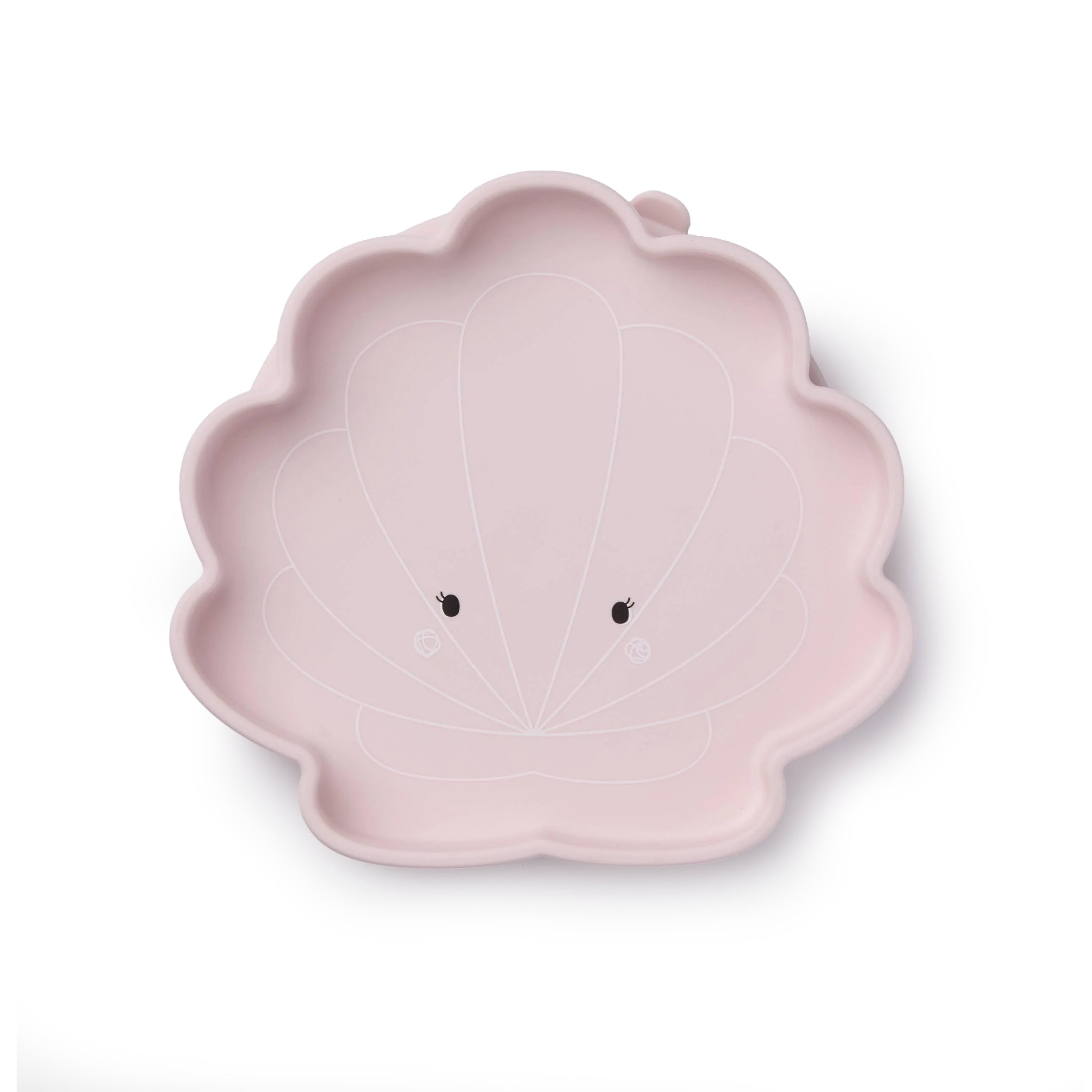 Skylar Shell Snack Plate on a white background
