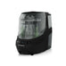 The Baby Brezza Bottle Washer Pro® in all black features a transparent front displaying neatly arranged baby bottles and parts, with touch controls and a digital display for easy, automatic cleaning by Baby Brezza.