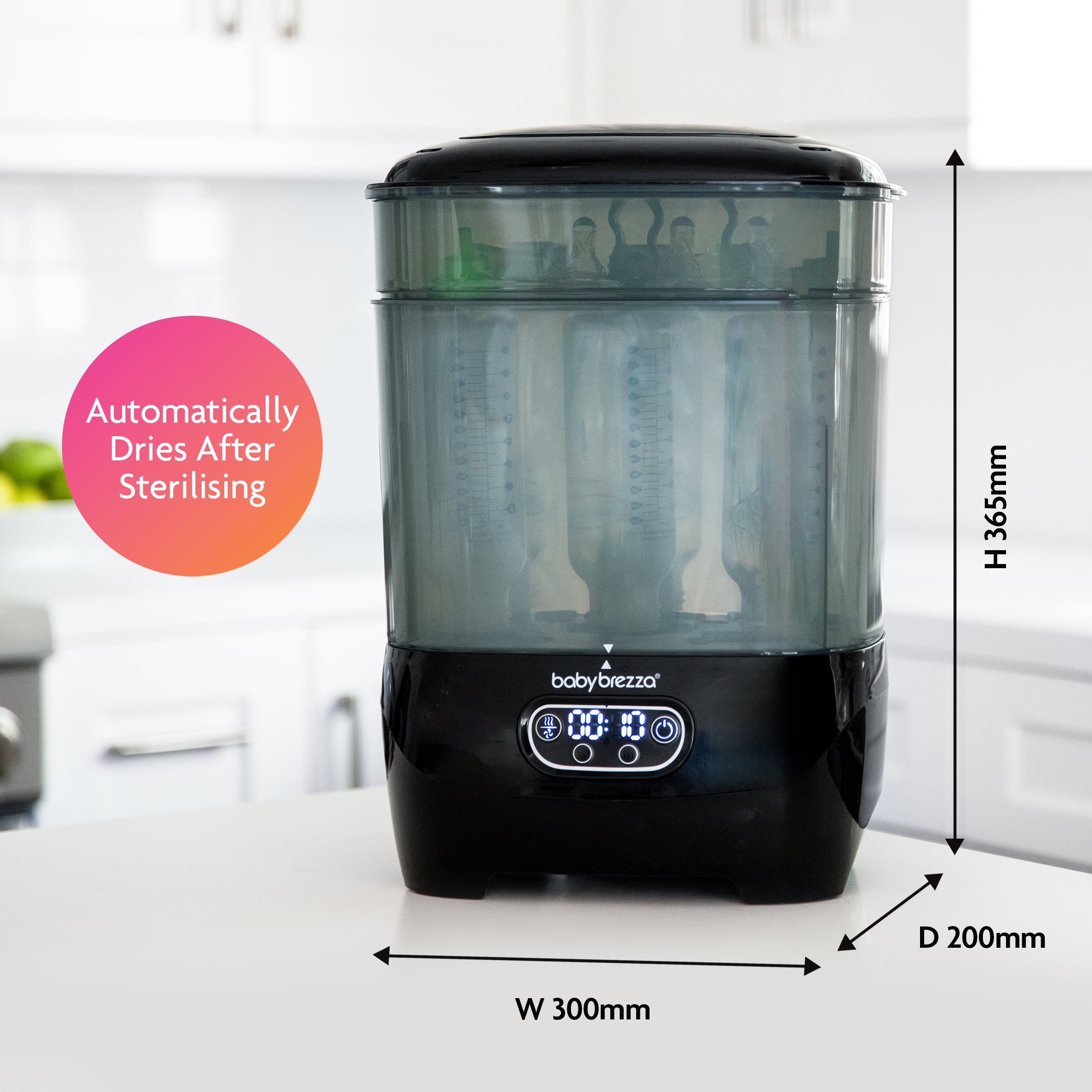 Chucky Rascals Baby Brezza Steriliser Dryer Advanced - All Black – Cheeky Rascals UK