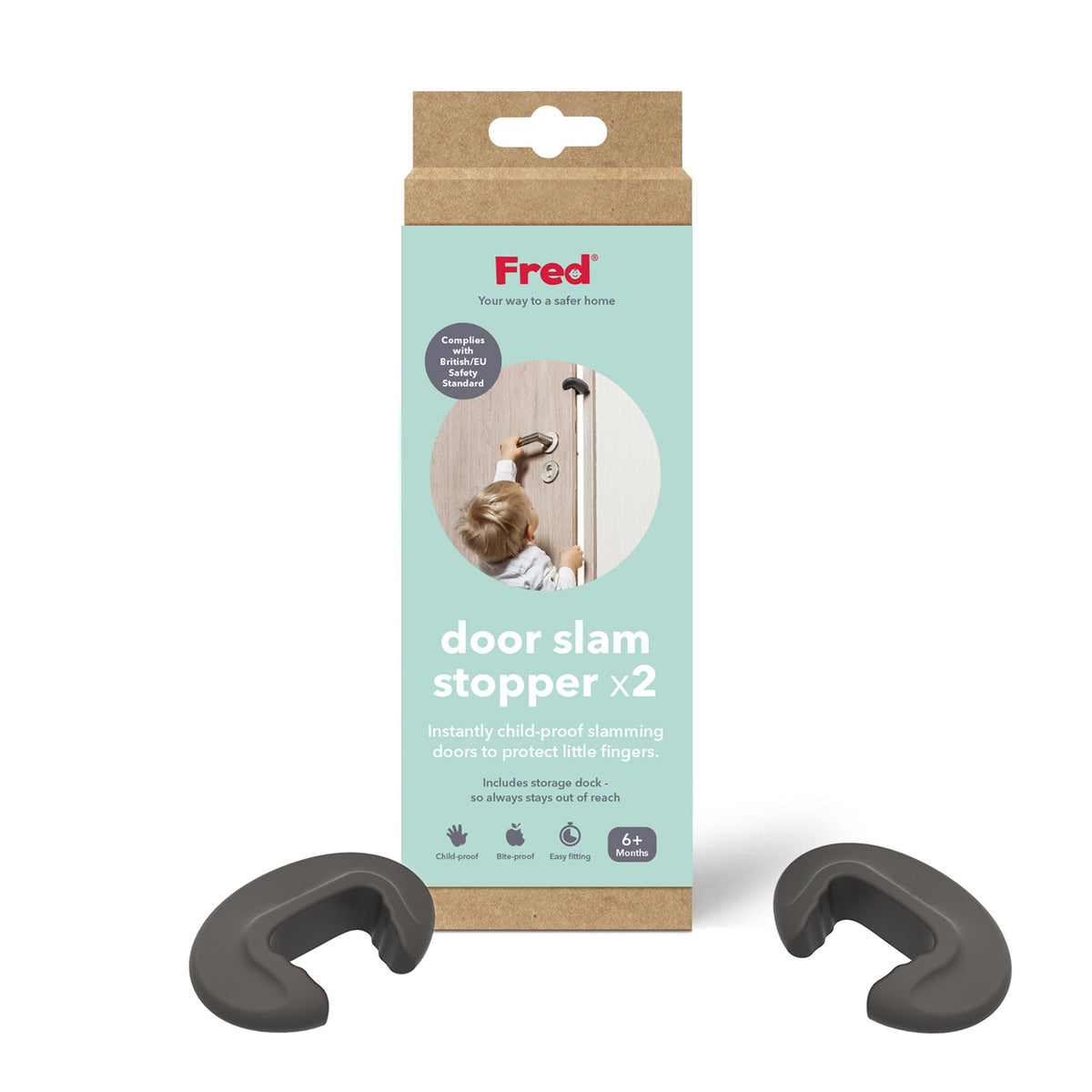 Door Slam Stopper Dark Grey