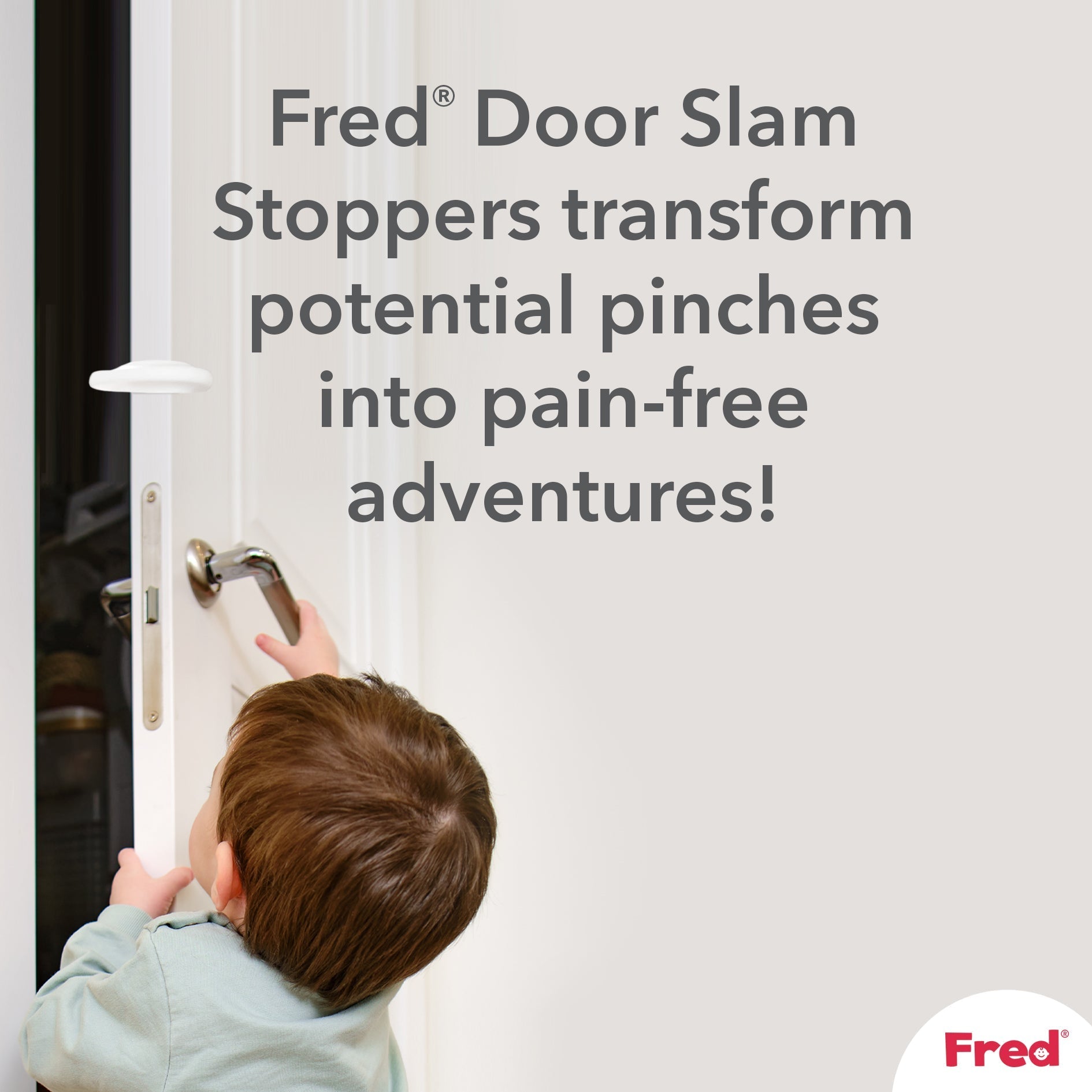 Fred Safety Door Slam Stopper (x2) - Pure White - Cheeky Rascals UK