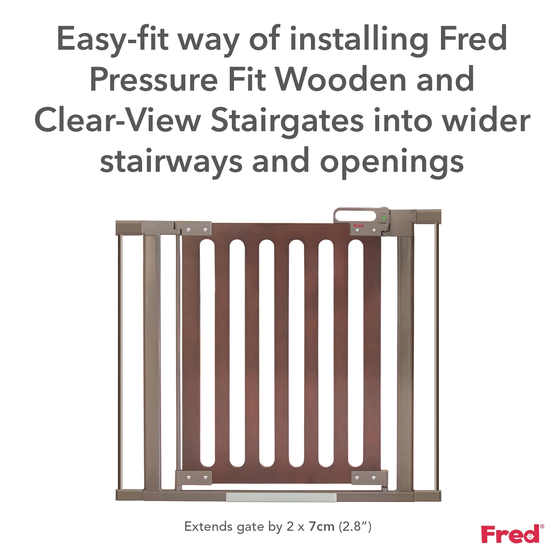 Fred Safety Pressure Gate Extension Kit - Dark Grey - Cheeky Rascals UK