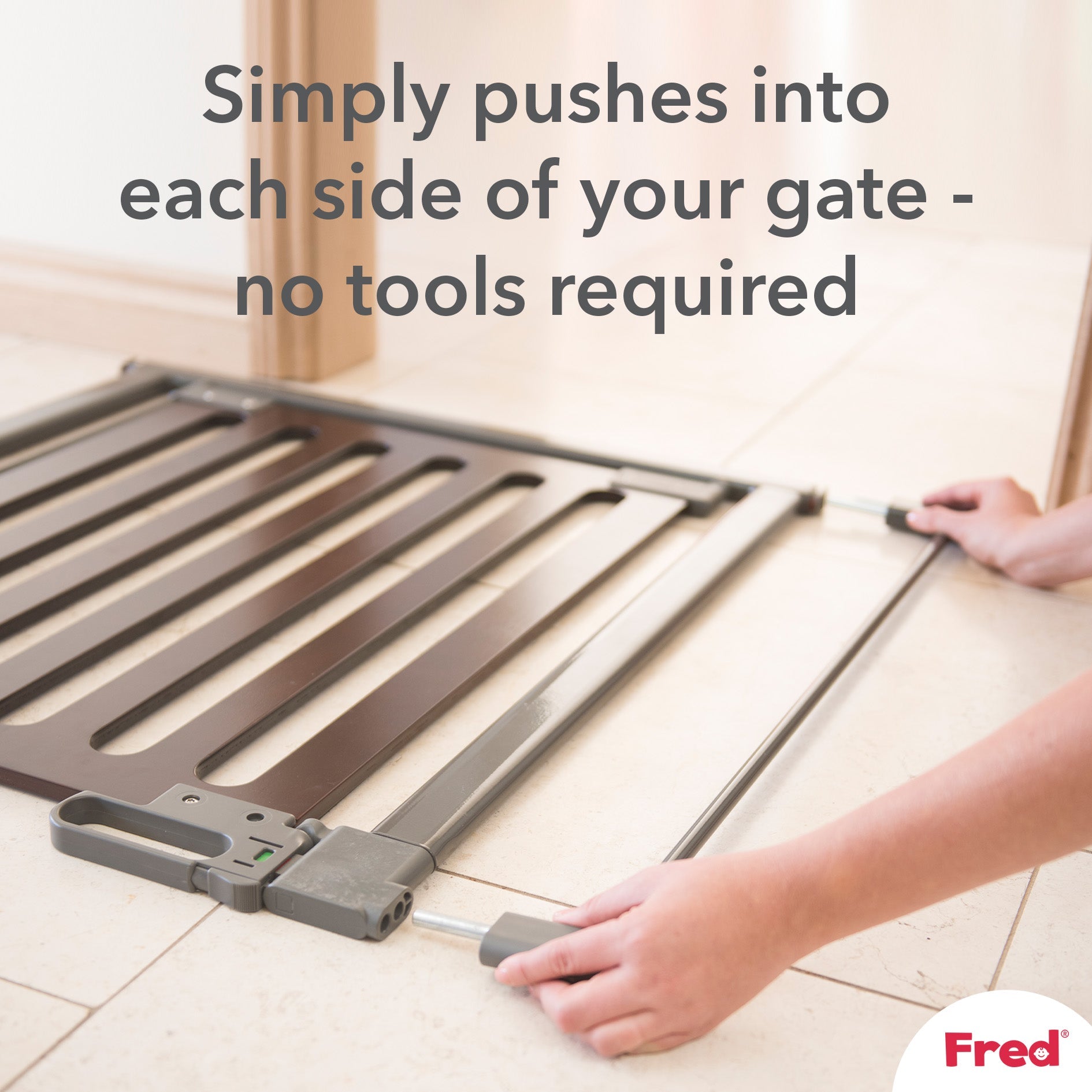 Fred Safety Pressure Gate Extension Kit - Dark Grey - Cheeky Rascals UK