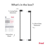 Fred Safety Pressure Gate Extension Kit - Dark Grey - Cheeky Rascals UK
