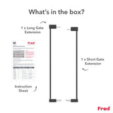 Fred Safety Pressure Gate Extension Kit - Dark Grey - Cheeky Rascals UK