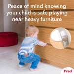 Fred Safety Furniture Anti-Tip Kit (x1) - Pure White - Cheeky Rascals UK