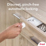 Fred Safety Invisible Magnet Lock (x2) - Pure White - Cheeky Rascals UK