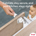 Fred Safety Invisible Magnet Lock (x2) - Pure White - Cheeky Rascals UK