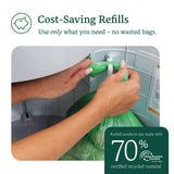 Korbell Classic 16L Eco-Bin Nappy Bin Bundle - Pure White