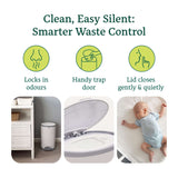 Korbell Mini 9L Eco-Bin Nappy Bin Bundle - Pure White