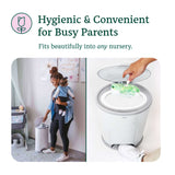 Korbell Plus 26L Eco-Bin Nappy Bin Bundle - Pure White