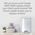 Korbell Classic 16L Nappy Bin Bundle (with Free Liner) - Soft Pink - Cheeky Rascals UK