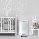 Korbell Classic 16L Nappy Bin Bundle (with Free Liner) - Pure White - Cheeky Rascals UK