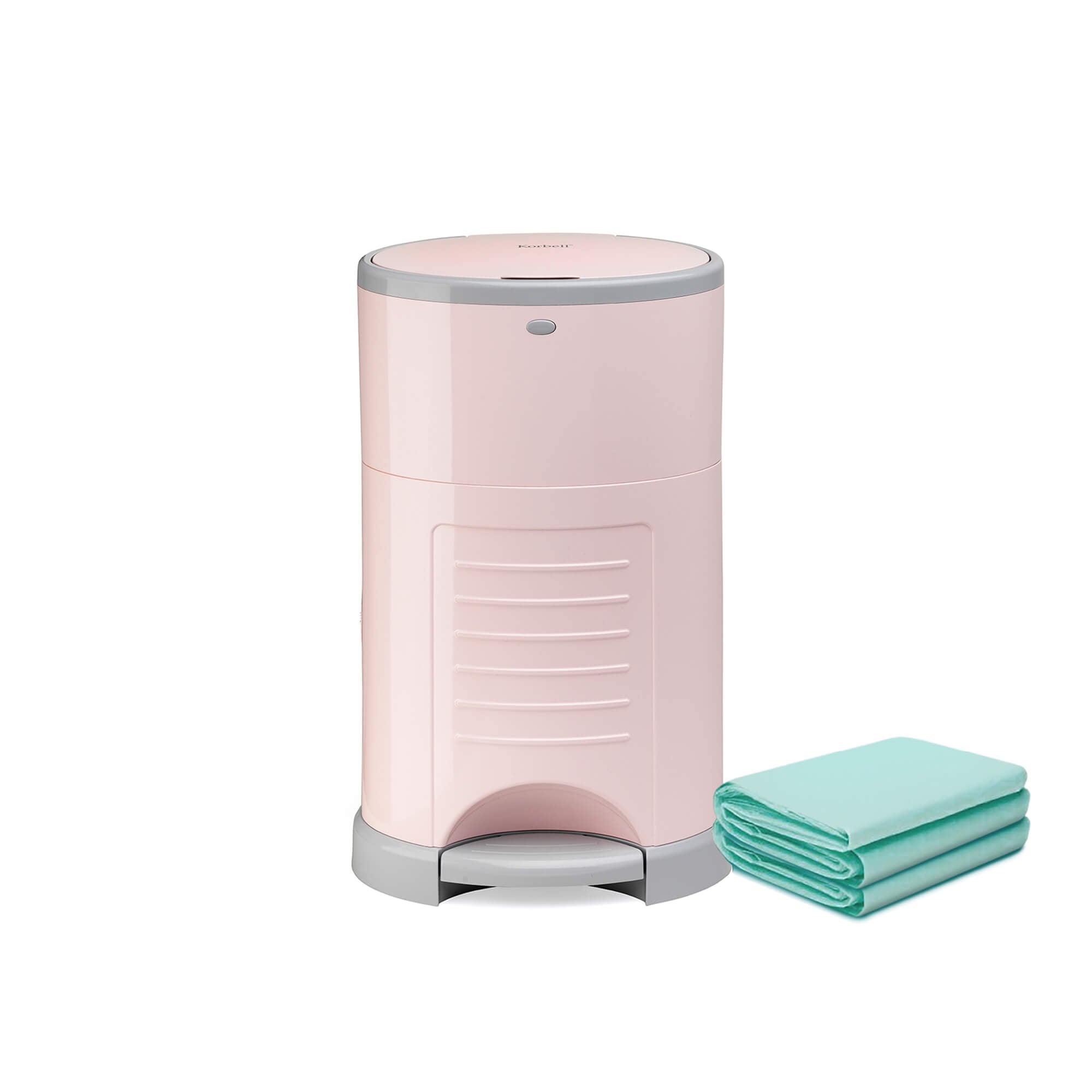 Korbell Classic 16L Nappy Bin Bundle (with Free Liner) - Soft Pink - Cheeky Rascals UK