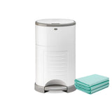 Korbell Plus 26L Nappy Bin Bundle (with Free Liner) - Pure White - Cheeky Rascals UK
