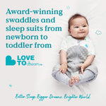 Love To Dream Sleep Suit for All Seasons - White Organic Cotton - Cheeky Rascals UK