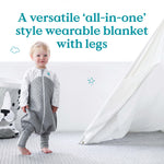 Love To Dream Sleep Suit for All Seasons - White Organic Cotton - Cheeky Rascals UK
