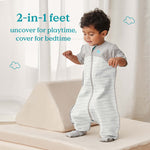 Love To Dream Sleep Suit for All Seasons - White Organic Cotton - Cheeky Rascals UK